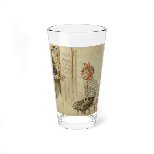 Loose Tooth, The Saturday Evening Post cover, June 22, 1912 - Pint Glass 16oz