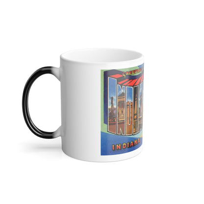 Greetings From Indianapolis (Greeting Postcards) Color Changing Mug 11oz