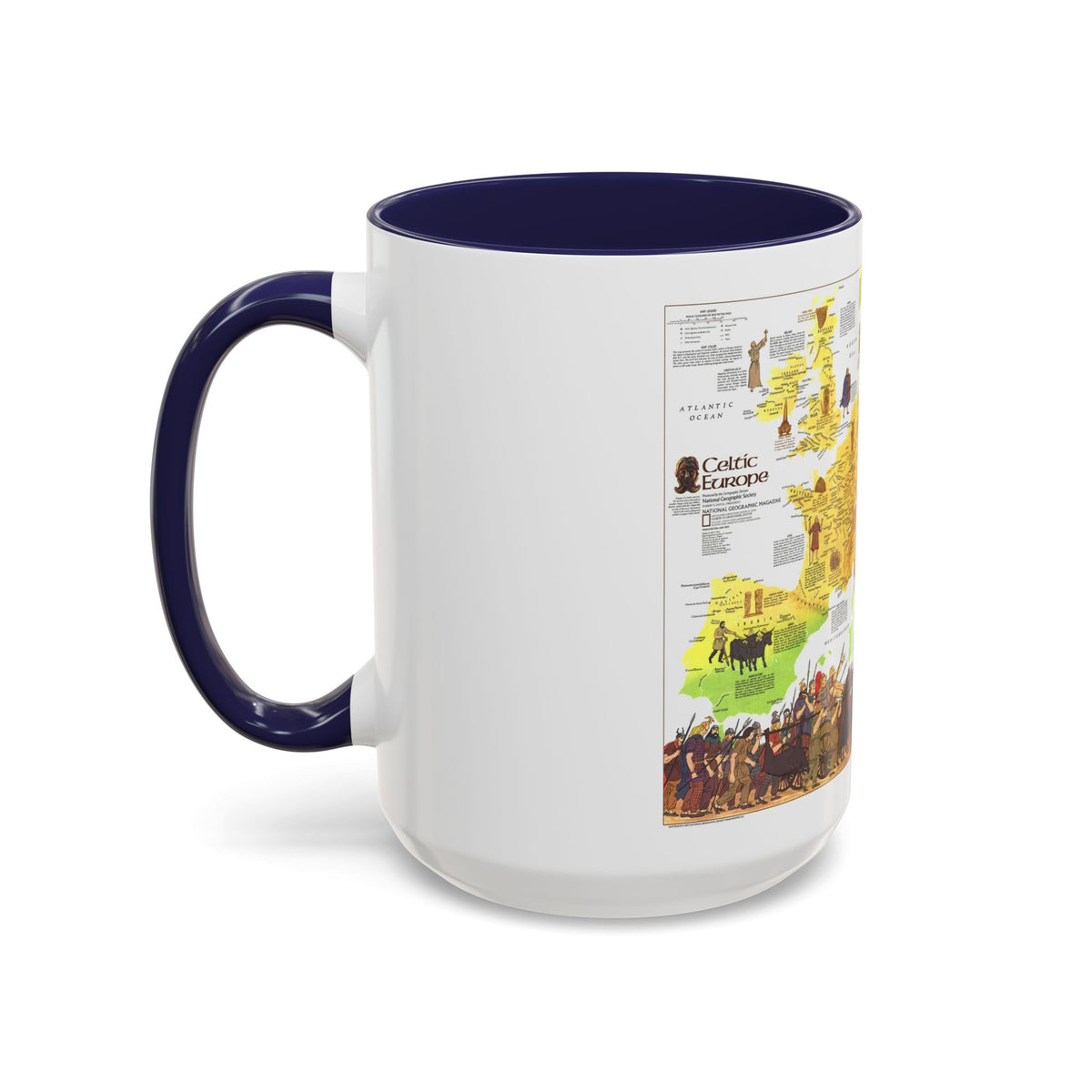 Europe - Celtic (1977) (Map) Accent Coffee Mug