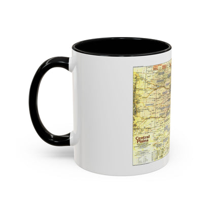 USA - Central Plains 1 (1985) (Map) Accent Coffee Mug