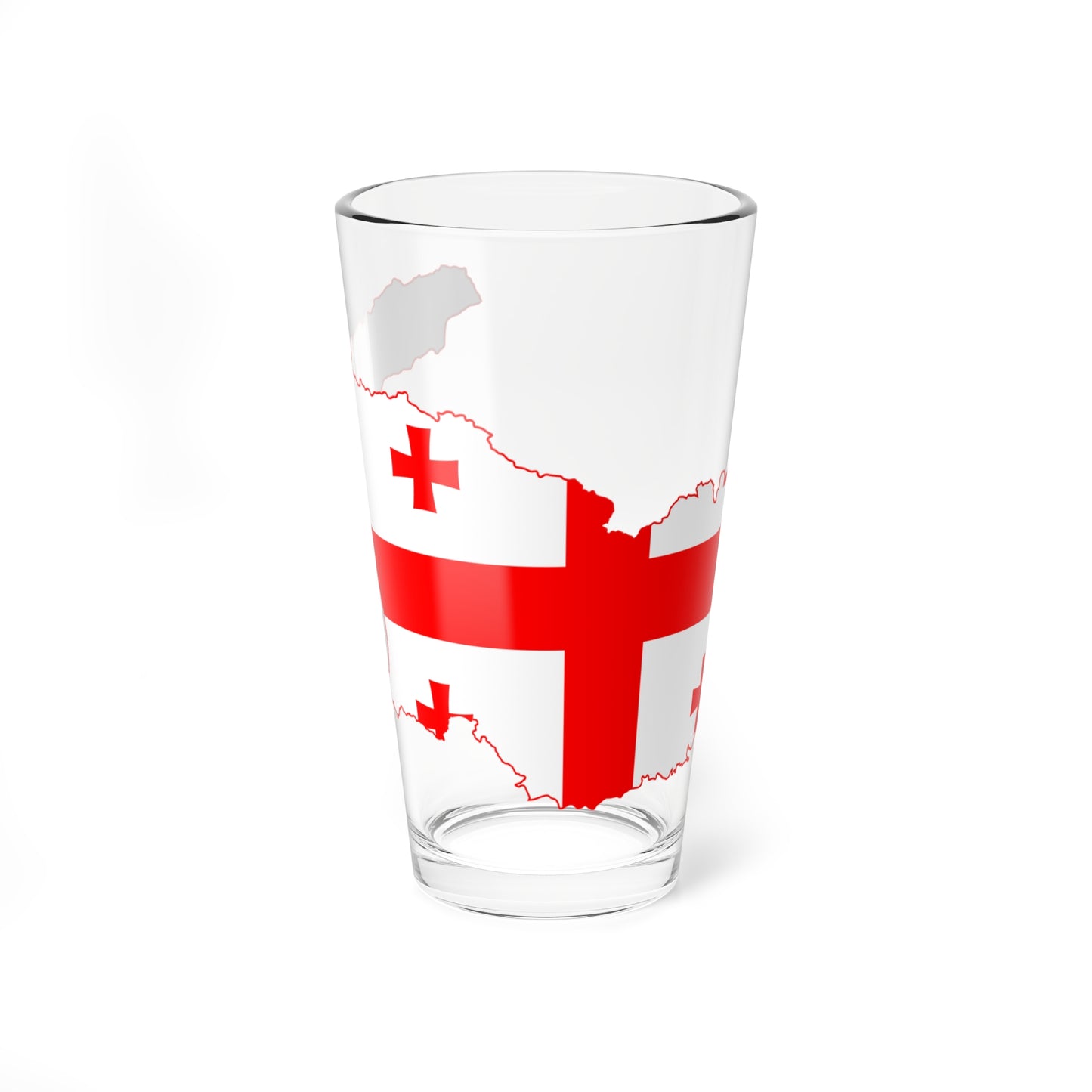 Flag map of Georgia (Georgia) Pint Glass 16oz