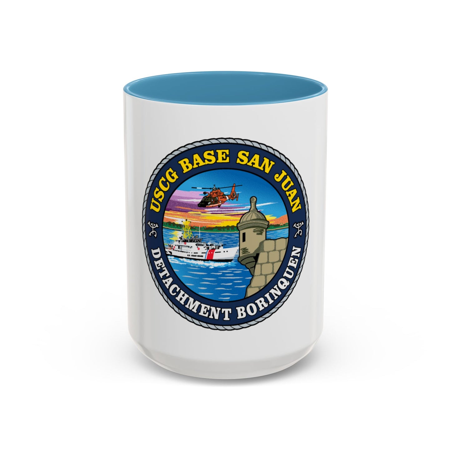 USCG Base San Juan (U.S. Coast Guard) Accent Coffee Mug