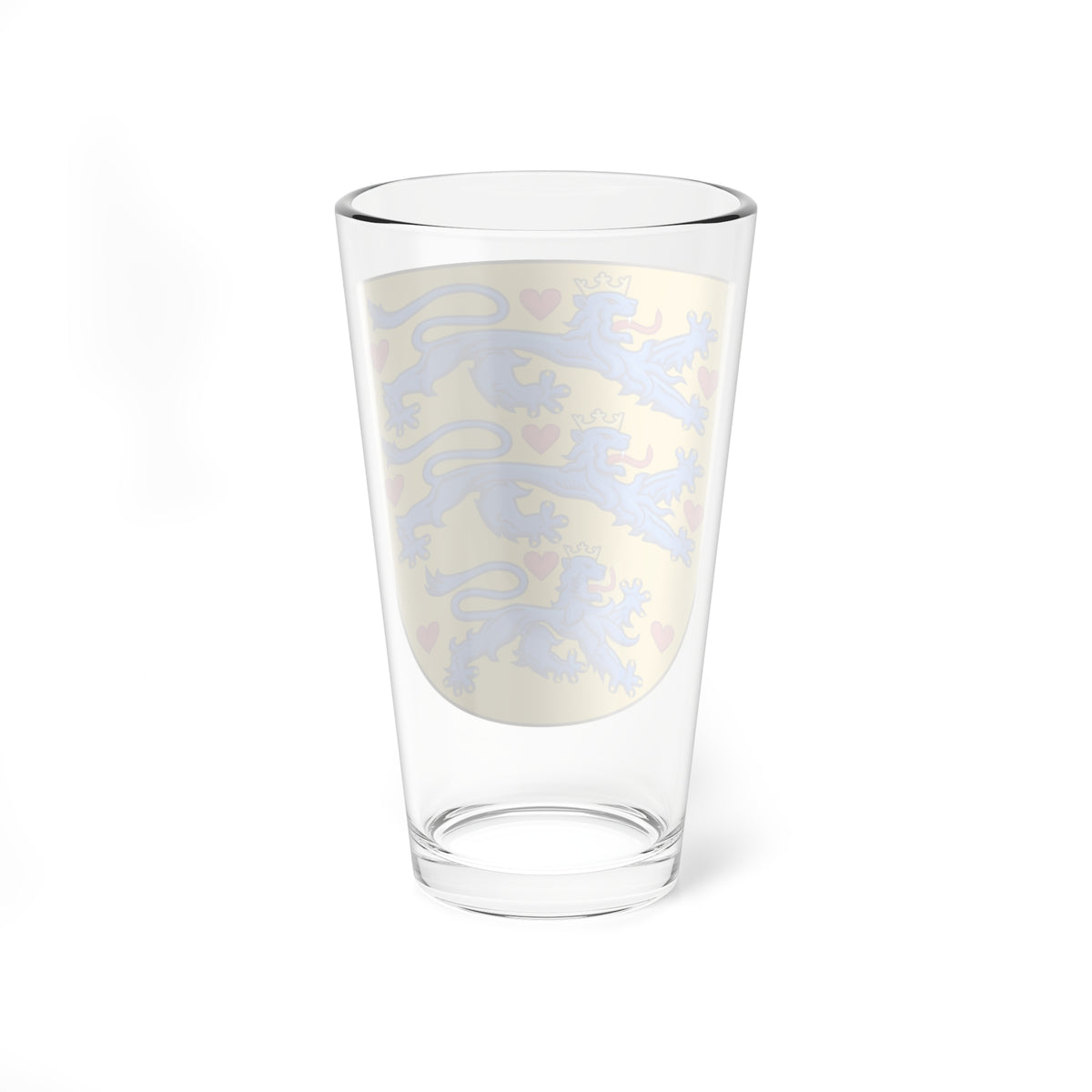 National Coat of arms of Denmark no crown (Denmark) (Coat of Arms) Pint Glass 16oz