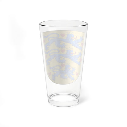 National Coat of arms of Denmark no crown (Denmark) (Coat of Arms) Pint Glass 16oz
