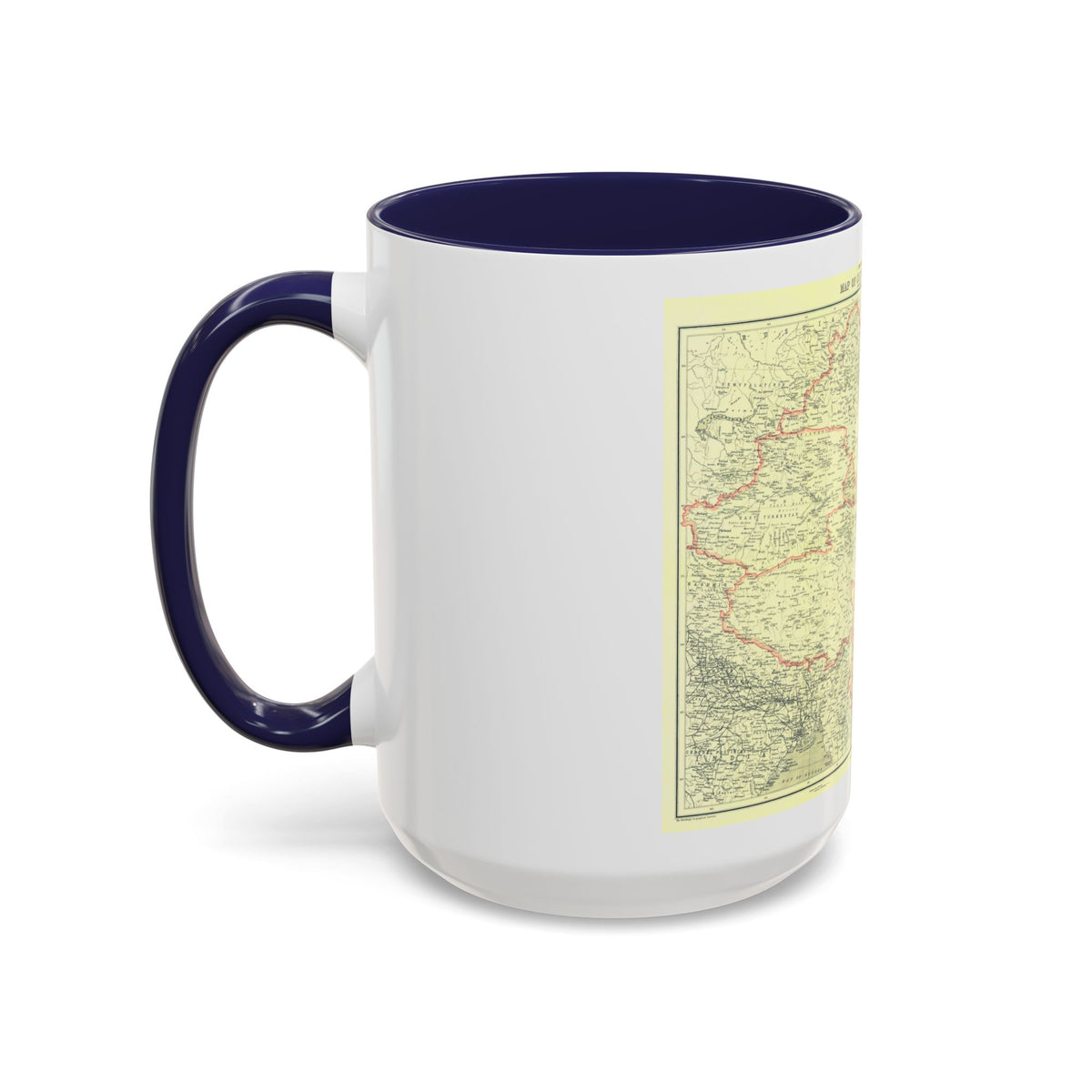 China and its Territories (1912) (Map) Accent Coffee Mug