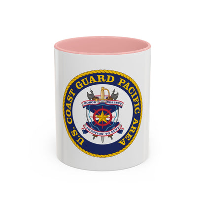 USCG Pacific Area (U.S. Coast Guard) Accent Coffee Mug
