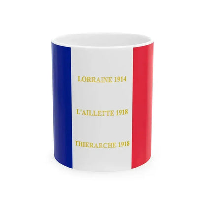 232e regiment dinfanterie-drapeau (France) White Coffee Mug 11oz - Go Mug Yourself