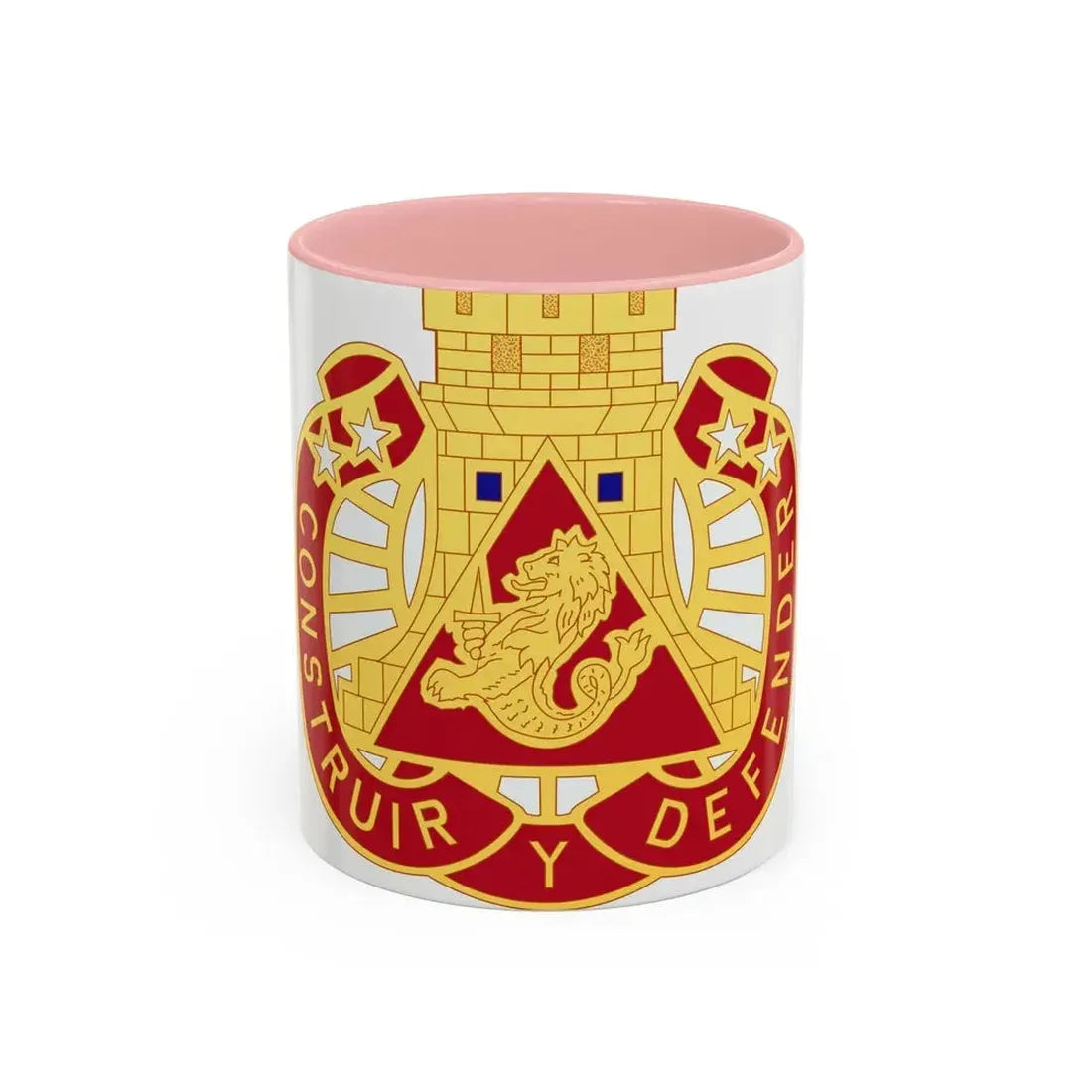 233 Engineer Group (U.S. Army) Accent Coffee Mug 11oz Pink - Go Mug Yourself