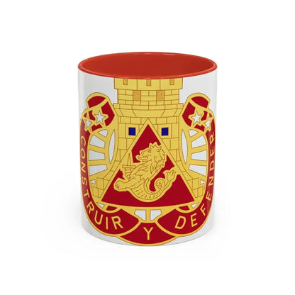 233 Engineer Group (U.S. Army) Accent Coffee Mug 11oz Red - Go Mug Yourself