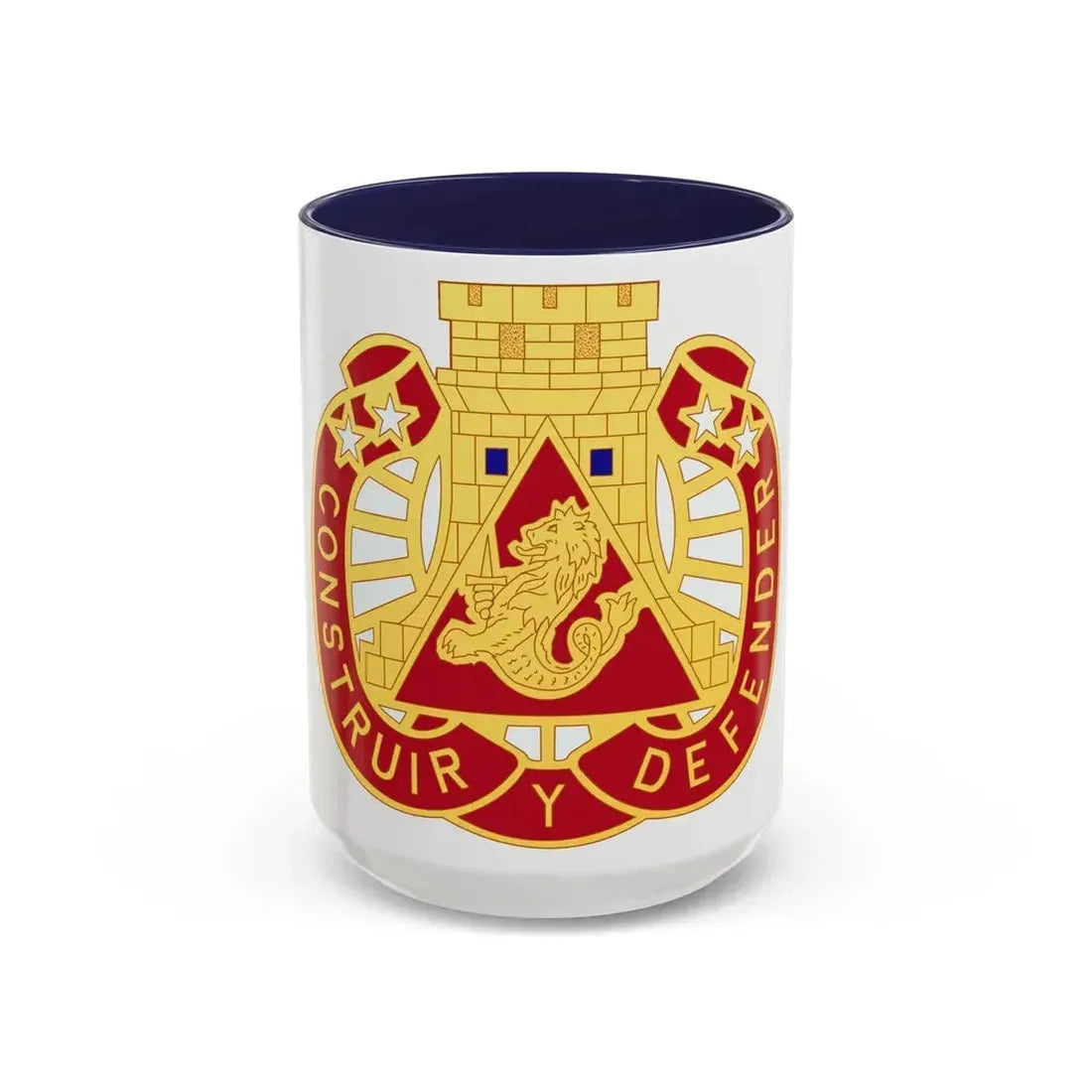 233 Engineer Group (U.S. Army) Accent Coffee Mug 15oz Navy - Go Mug Yourself