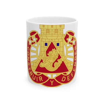 233 Engineer Group (U.S. Army) White Coffee Mug 11oz - Go Mug Yourself