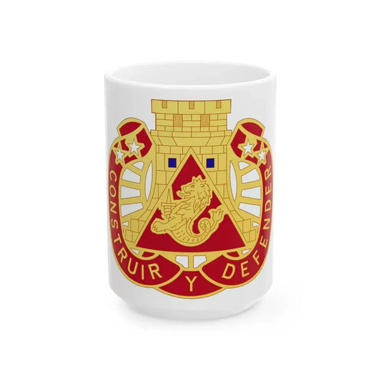233 Engineer Group (U.S. Army) White Coffee Mug 15oz - Go Mug Yourself
