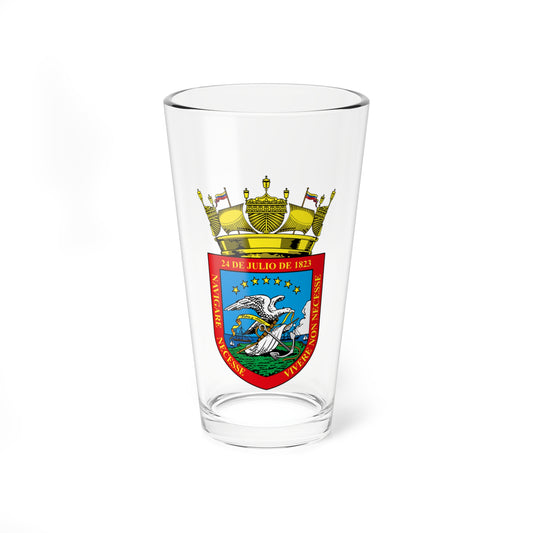 Seal of the Bolivarian Navy of Venezuela (Venezuela) (Coat of Arms) Pint Glass 16oz