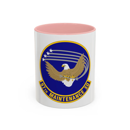 97 Maintenance Squadron AETC (U.S. Air Force) Accent Coffee Mug
