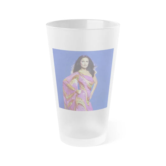 Lynda Carter #224 (Vintage Female Icon) Frosted Pint 16oz-16oz-Frosted-Go Mug Yourself