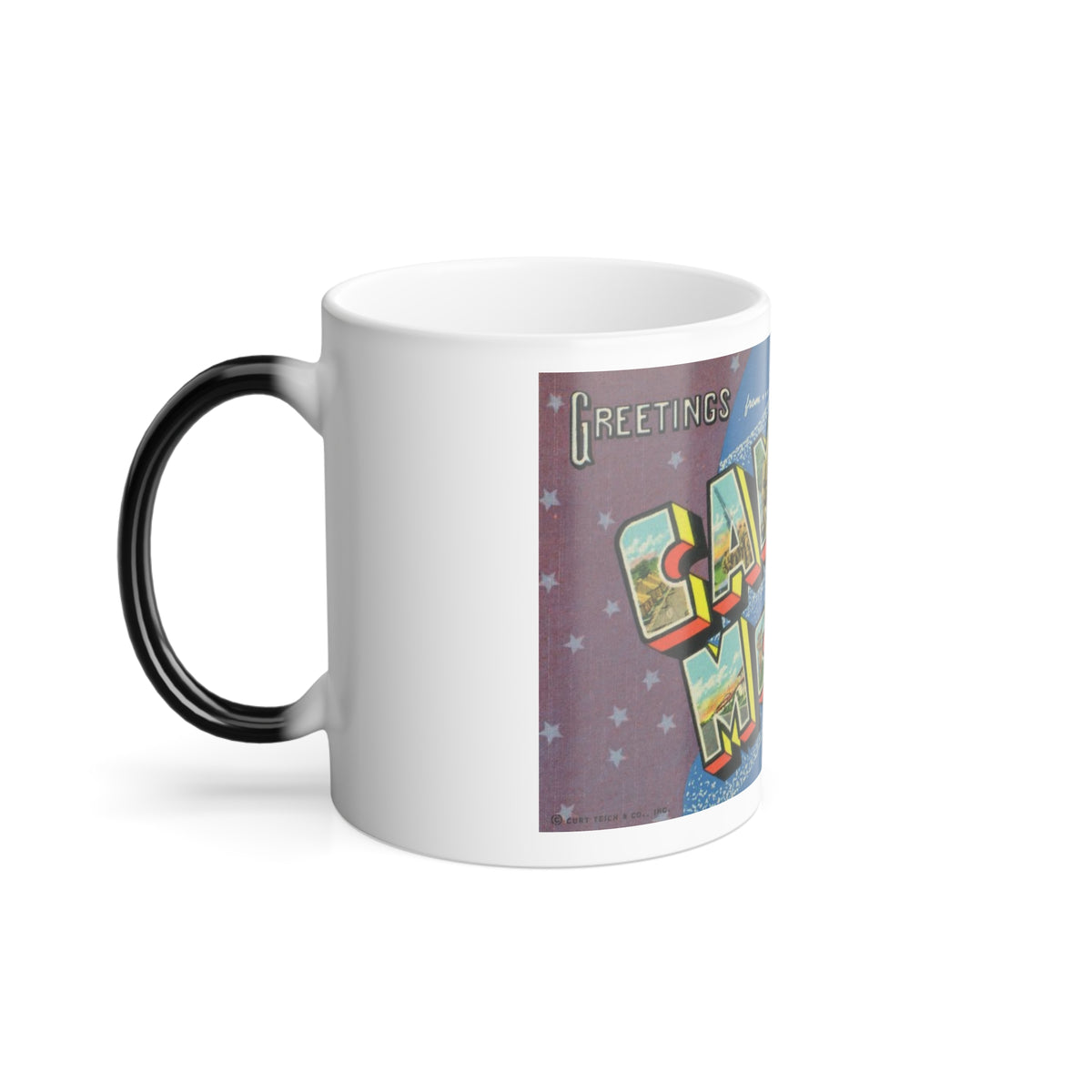 Greetings from Camp Mc Coy Wis (Greeting Postcards) Color Changing Mug 11oz