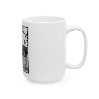 Battery Drill, U.S.A. (U.S. Civil War) White Coffee Mug