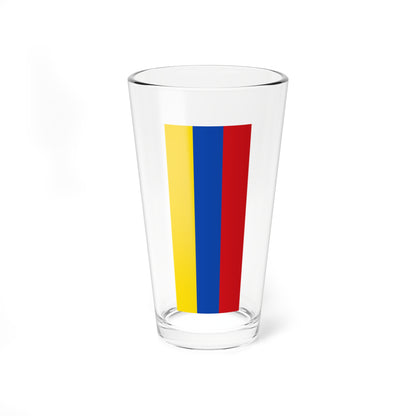 Flag yellow blue red 2x5 (Germany) Pint Glass 16oz