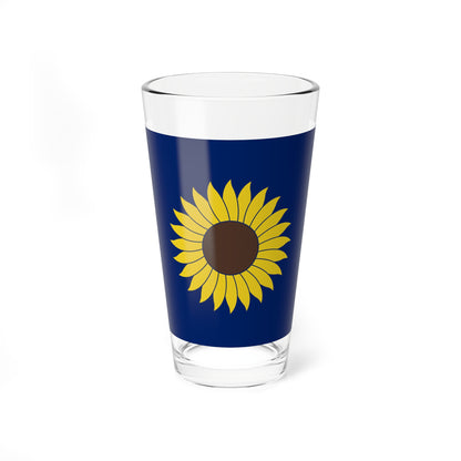 Flag of Kansas 1925-1927 (United States) Pint Glass 16oz