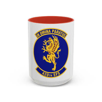 420th Security Forces Squadron (U.S. Air Force) Accent Coffee Mug