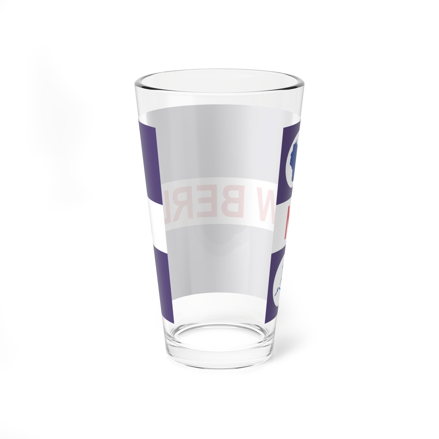 Flag of New Berlin Wisconsin (United States) Pint Glass 16oz