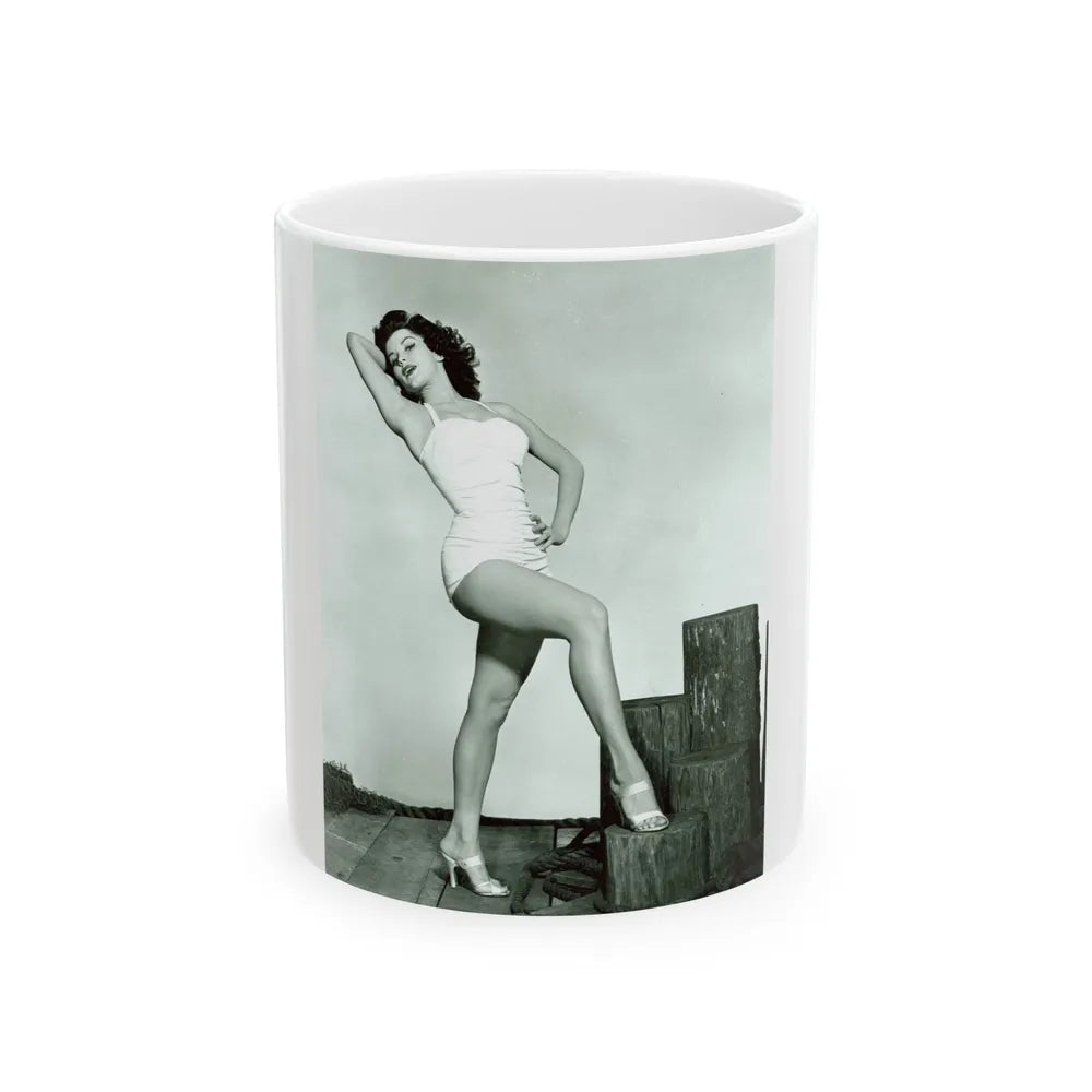 Debra Paget #264 1 (Vintage Female Icon) White Coffee Mug-11oz-Go Mug Yourself