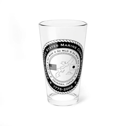 233rd USMC United States Marine Corps Birthday 1778 (USMC) Pint Glass 16oz 16oz - Go Mug Yourself