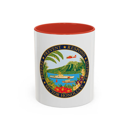 USCG Sector Honolulu (U.S. Coast Guard) Accent Coffee Mug