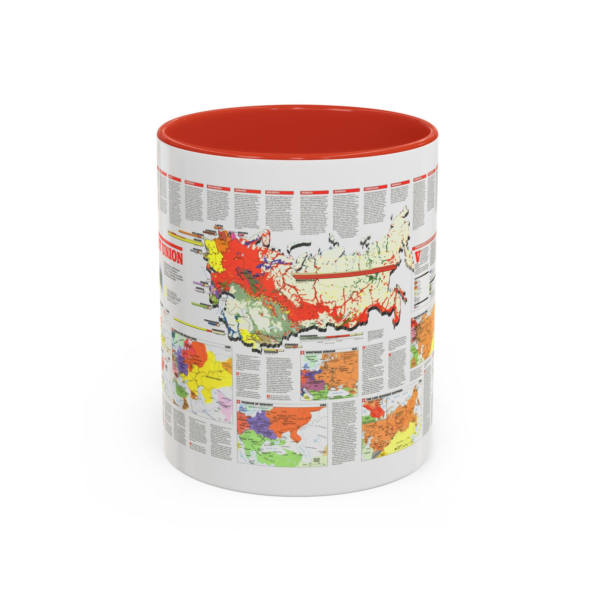 Russia - Soviet Union 2 (1990) (Map) Accent Coffee Mug
