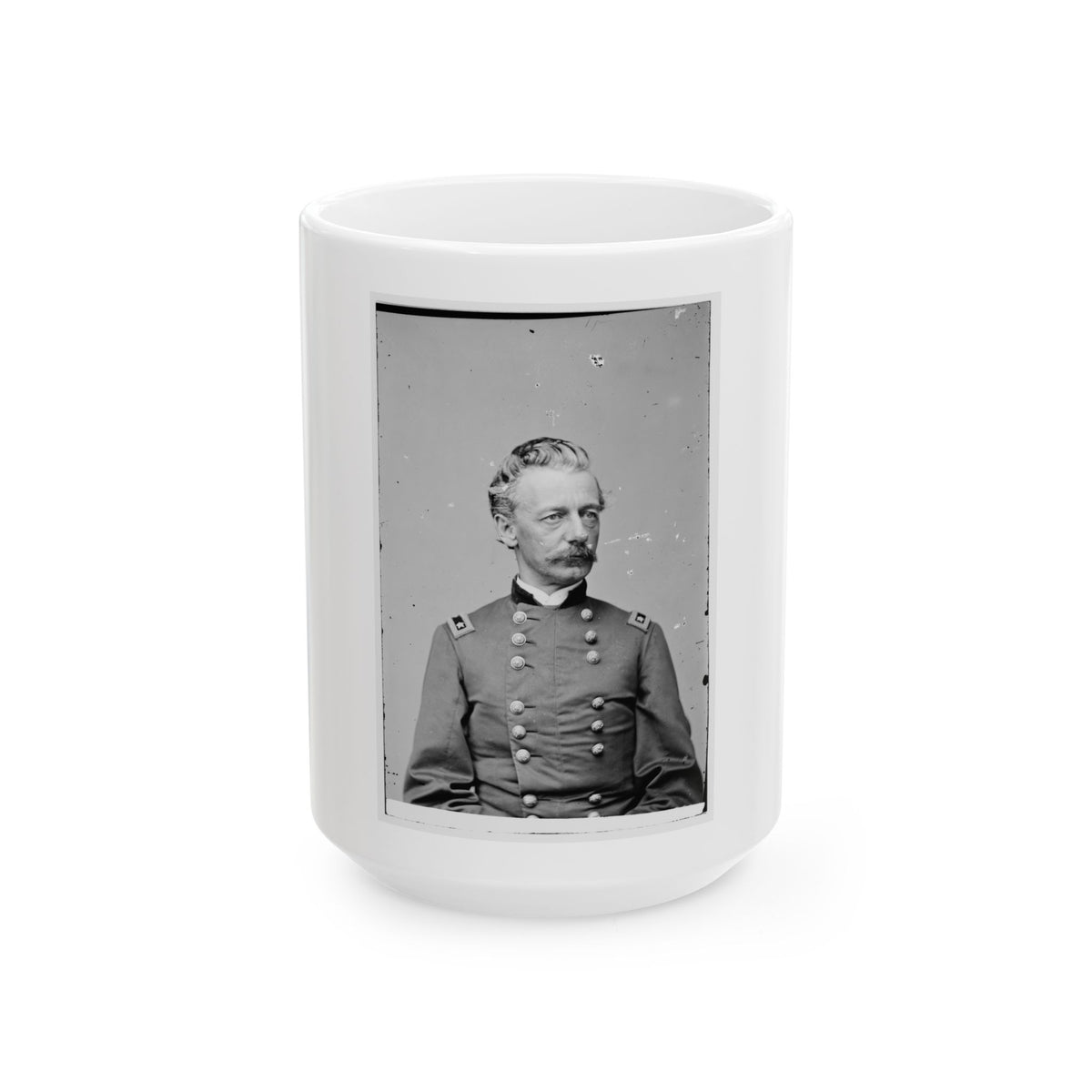 Portrait Of Maj. Gen. Henry W. Slocum, Officer Of The Federal Army (U.S. Civil War) White Coffee Mug