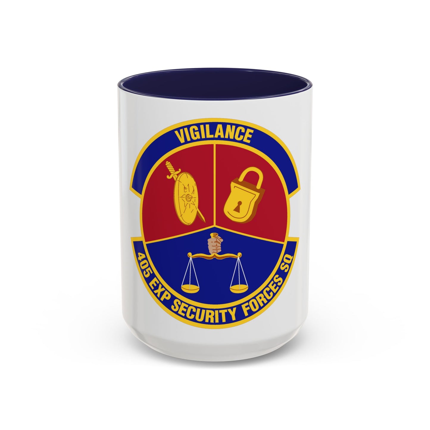 405th Expeditionary Security Forces Squadron (U.S. Air Force) Accent Coffee Mug