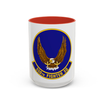 550 Fighter Squadron AETC (U.S. Air Force) Accent Coffee Mug