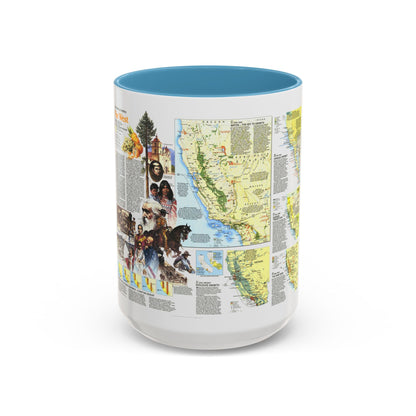 USA - Far West 2 (1984) (Map) Accent Coffee Mug
