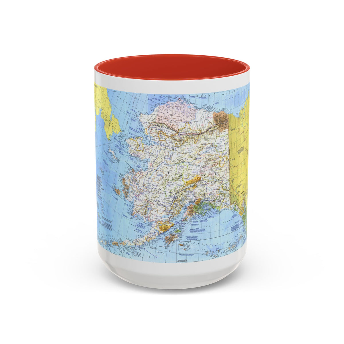 USA - Alaska (1975) (Map) Accent Coffee Mug