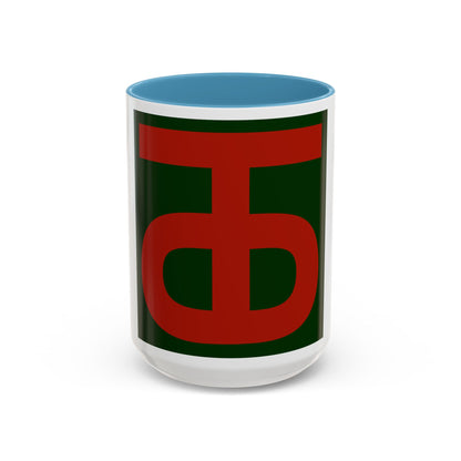 Tasse à café avec patch de la 90e division d'infanterie (armée américaine)