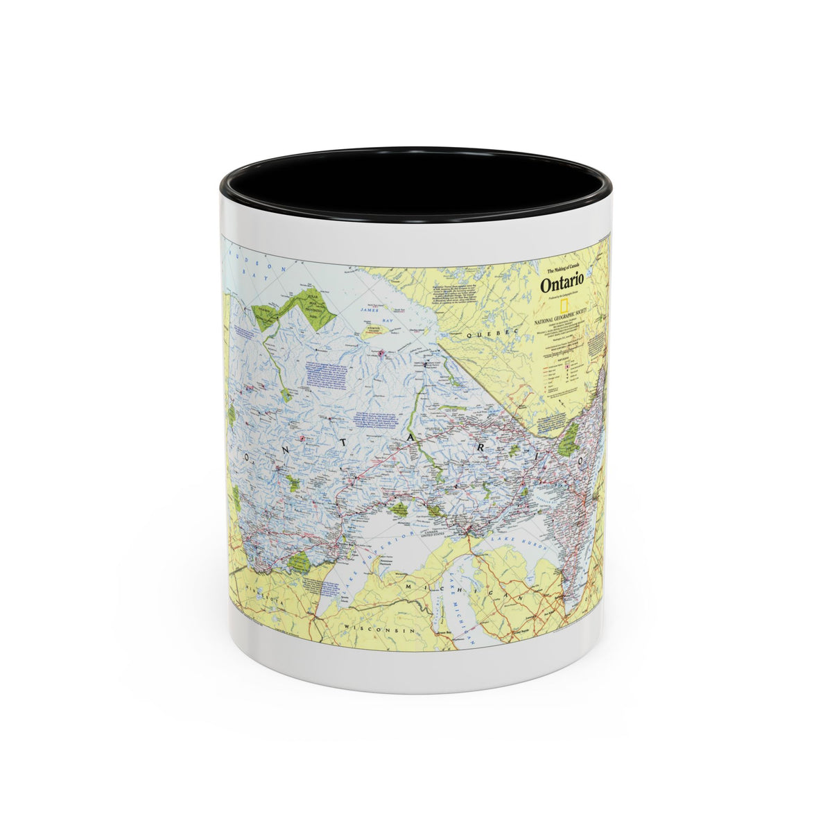 Canada - Ontario 1 (1996 (Map) Accent Coffee Mug