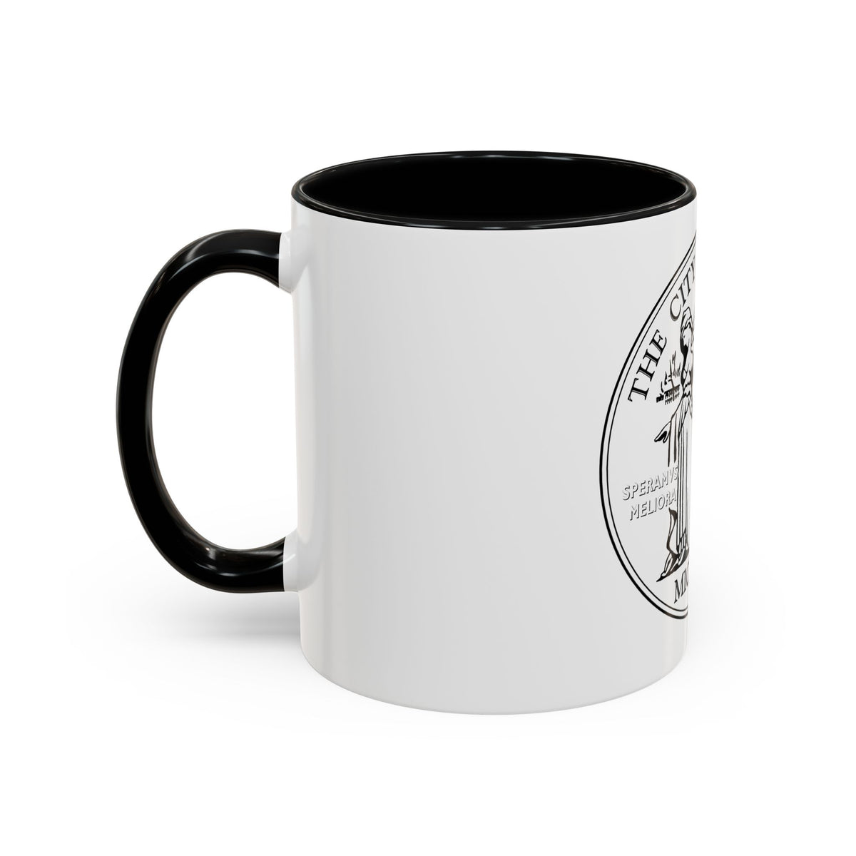 Seal of Detroit - Accent Coffee Mug