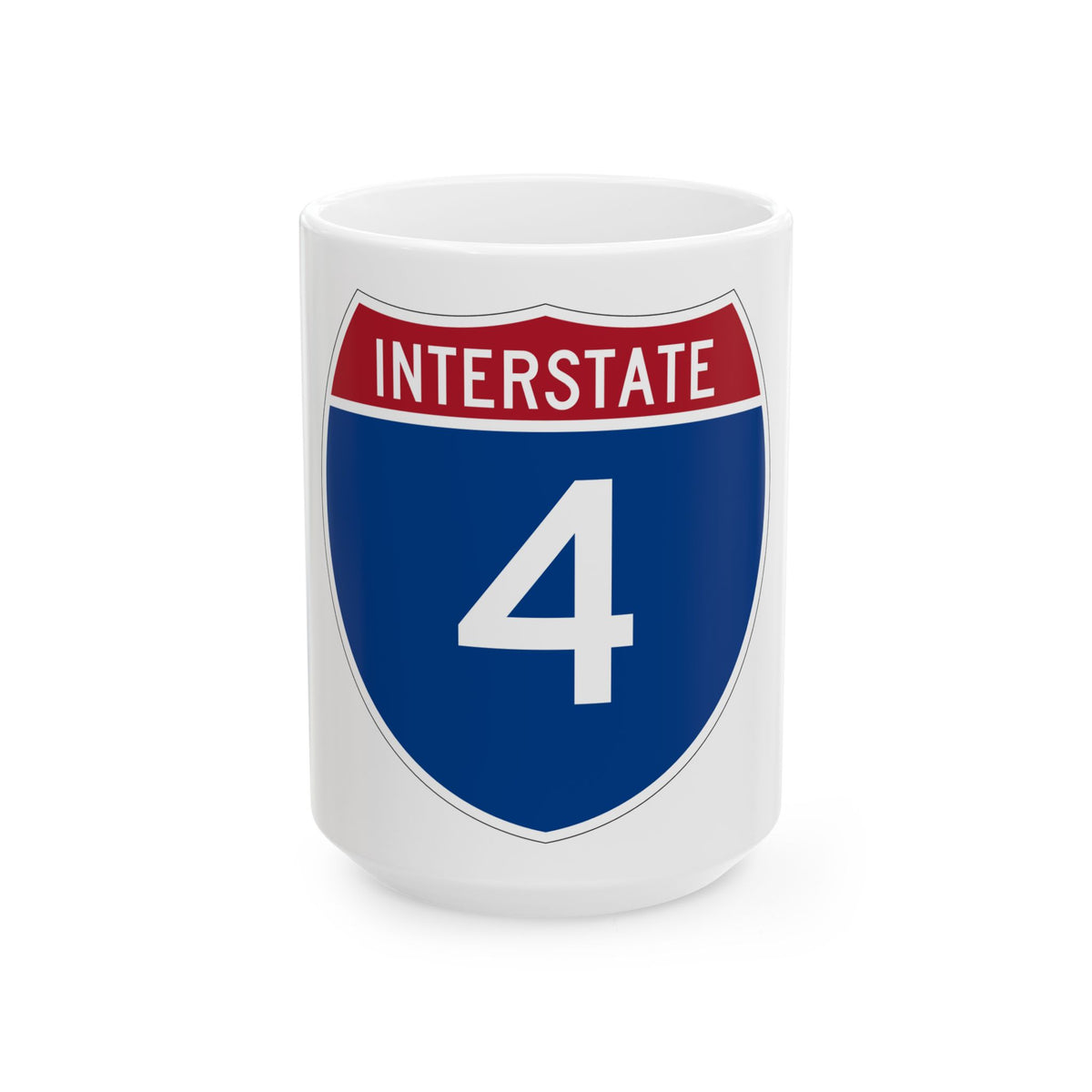 Interstate 4 (U.S. Highways) White Coffee Mug