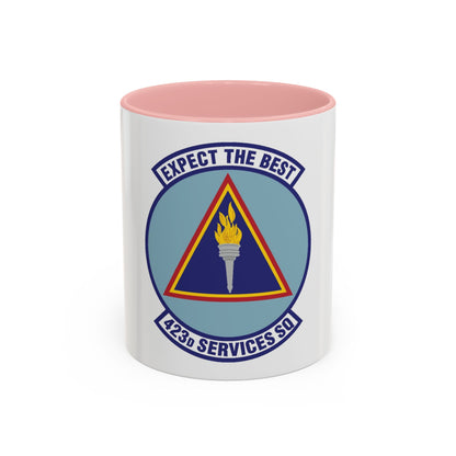 423d Services Squadron (U.S. Air Force) Accent Coffee Mug