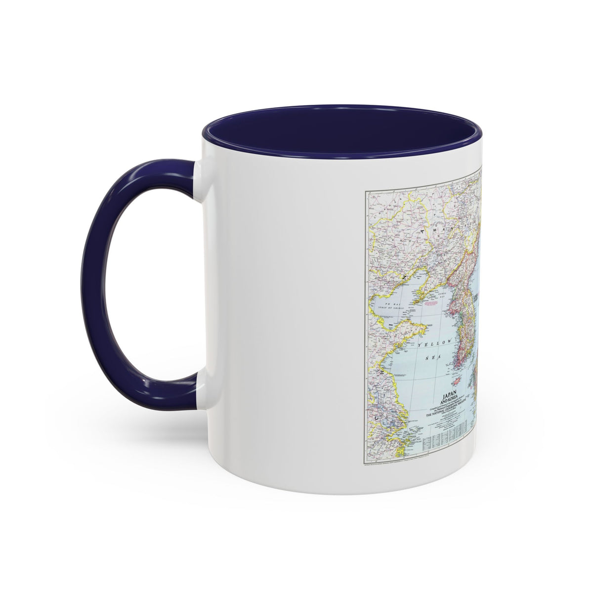 Japan and Korea (1945) (Map) Accent Coffee Mug