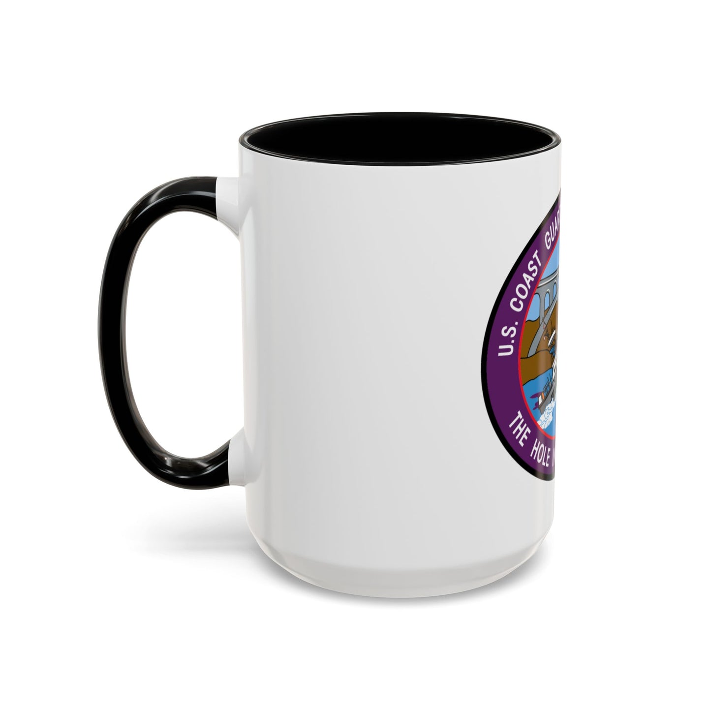 USCG Station Depoe Bay (U.S. Coast Guard) Accent Coffee Mug