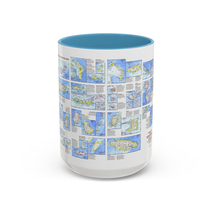 West Indies - Tourist Islands (1981) (Map) Accent Coffee Mug