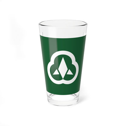 Flag of Komatsu Ishikawa (Japan) Pint Glass 16oz