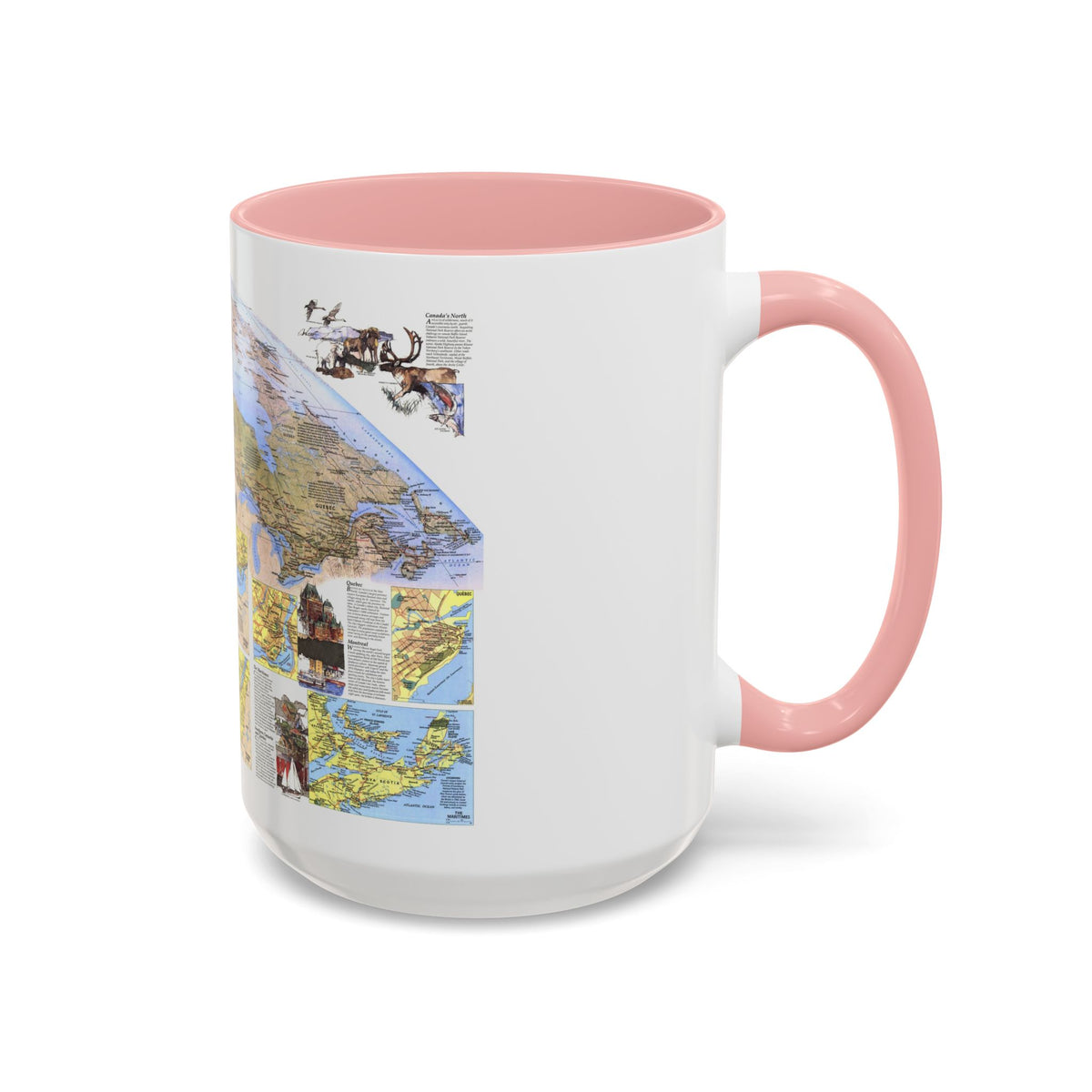 Canada - Vacationlands (1985) (Map) Accent Coffee Mug