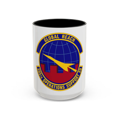 305 Operations Support Squadron AMC (U.S. Air Force) Accent Coffee Mug
