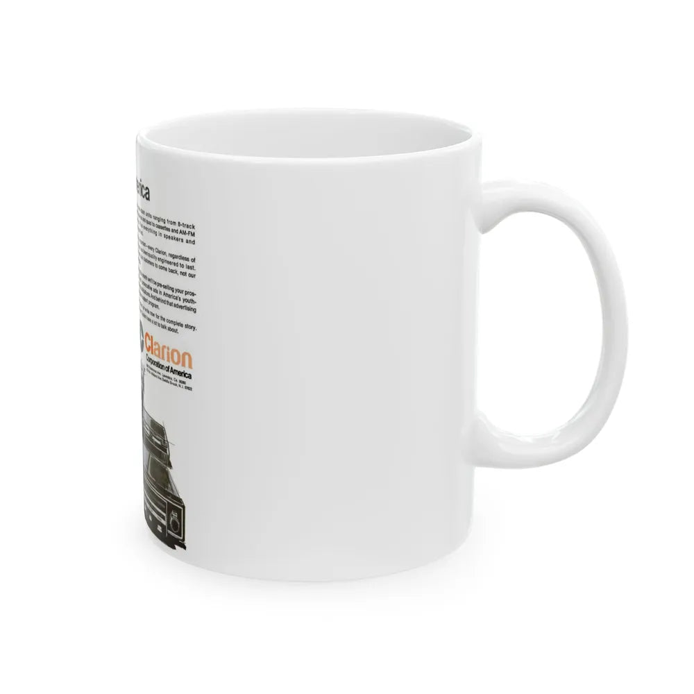 Clarion 1974 (Music Poster) White Coffee Mug-Go Mug Yourself