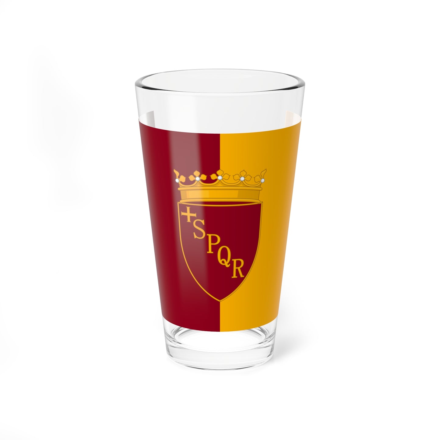 Flag of Rome with Lesser Arms (Italy) Pint Glass 16oz