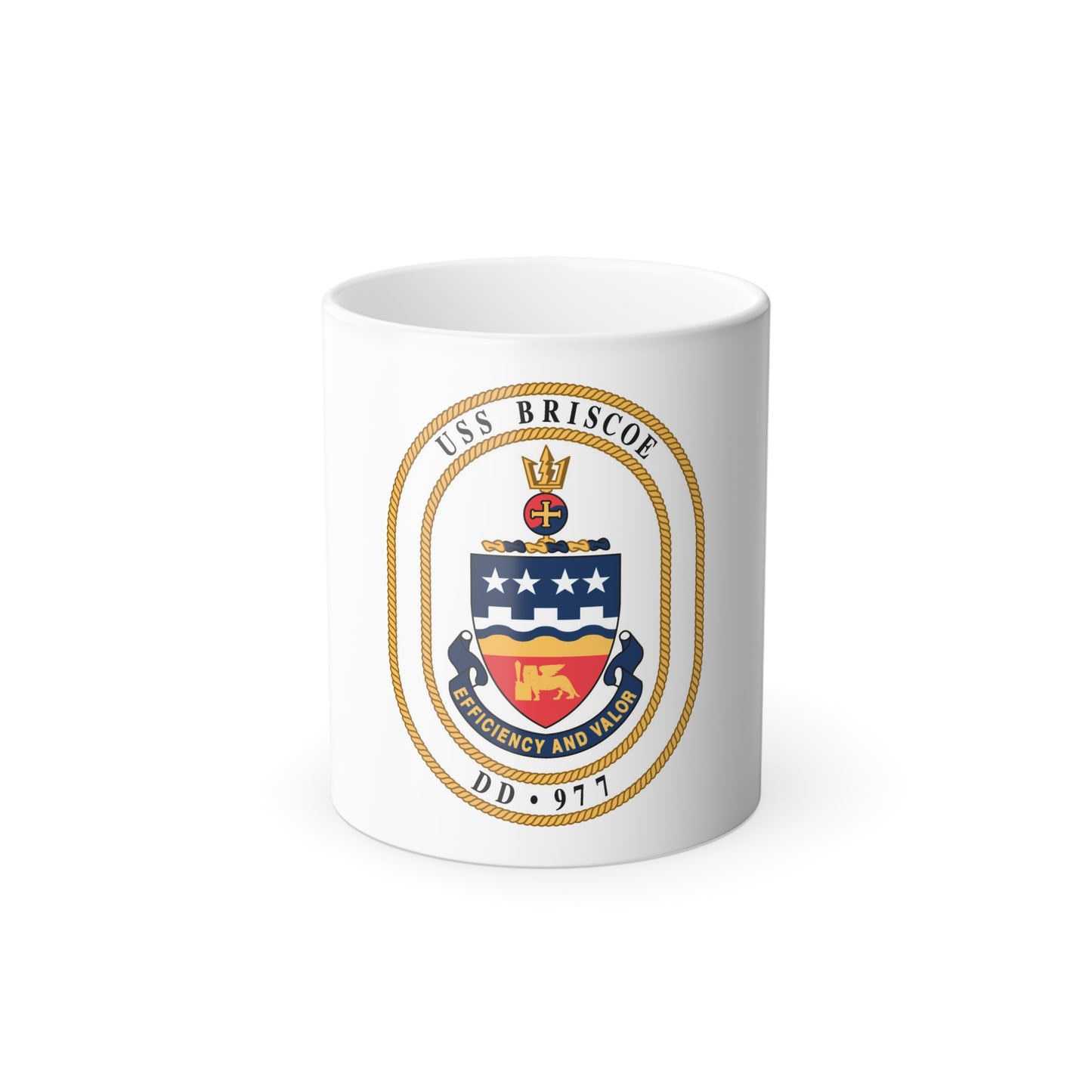 USS Briscoe DD 977 (U.S. Navy) Color Changing Mug 11oz