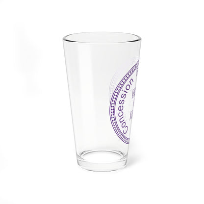 Seal of the Belgian concession of Tianjin (China) (Coat of Arms) Pint Glass 16oz