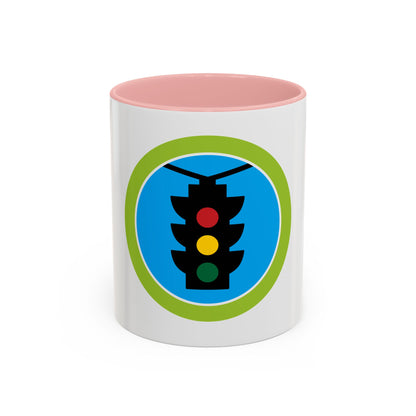 Traffic Safety (Boy Scout Merit Badge) Accent Coffee Mug